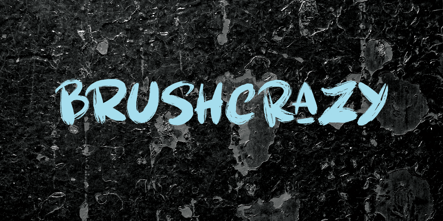 Brushcrazy DEMO font